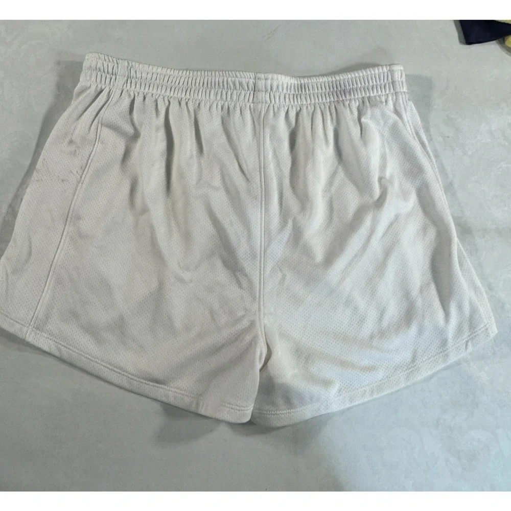Under Armour Girls Athletic G Tech Play Up Mesh Short Size Large 14-16 White NWT
